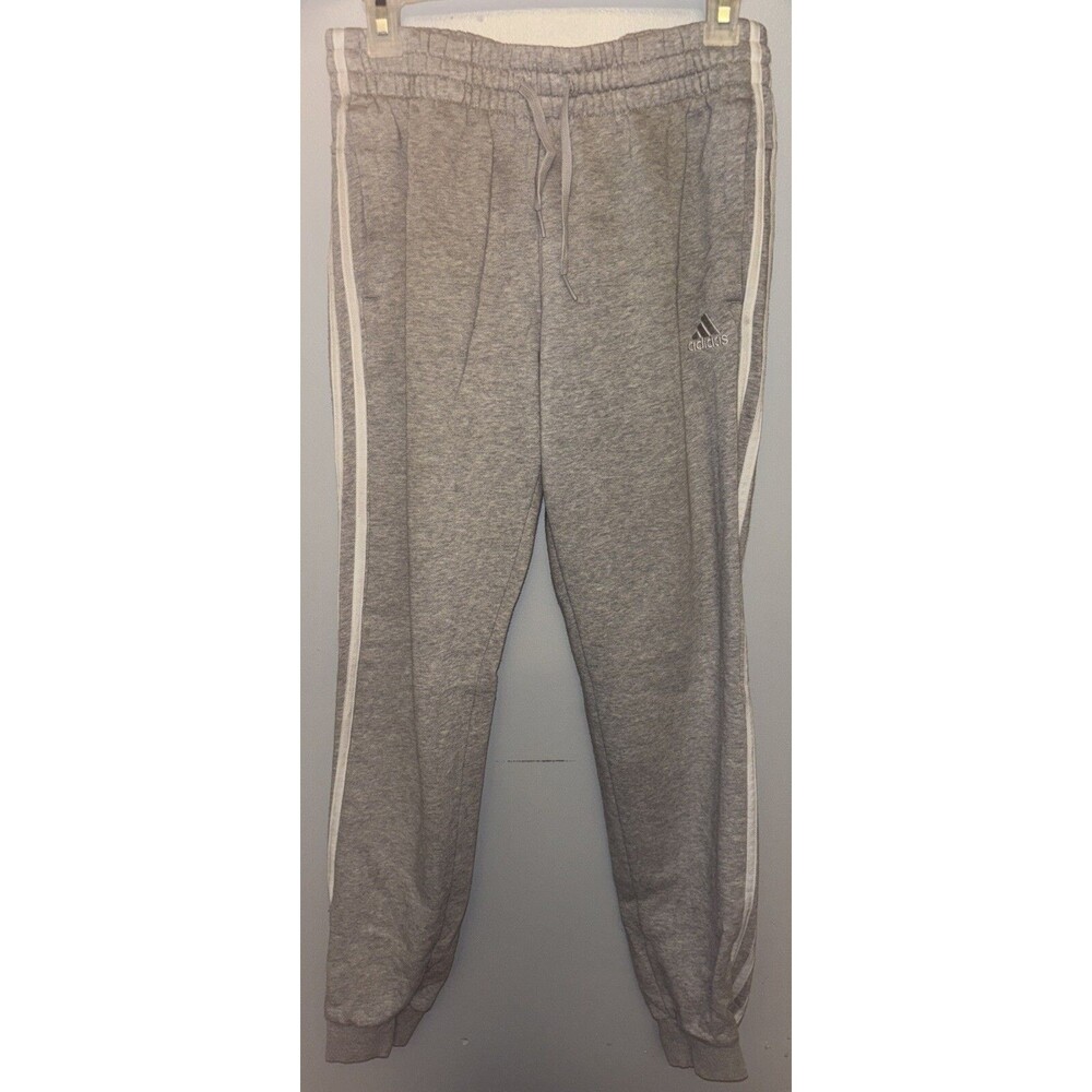 ADIDAS Essentials Fleece 3-Stripes Tapered Cuff Joggers Men's Size Med